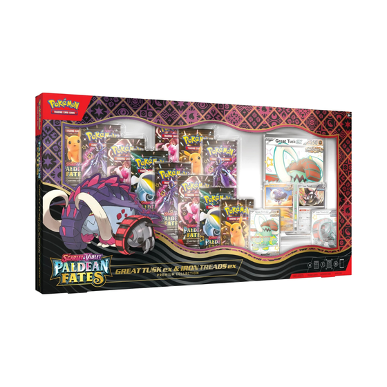 Pokemon - Paldean Fates Great Tusk Ex & Iron Treads Ex Premium Collection