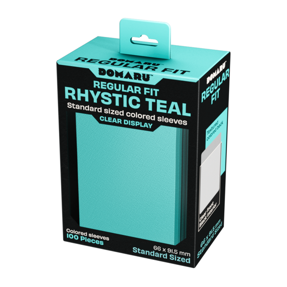 Gatherer's Tavern DOMARU Regular Fit Sleeves - Rhystic Teal 100CT