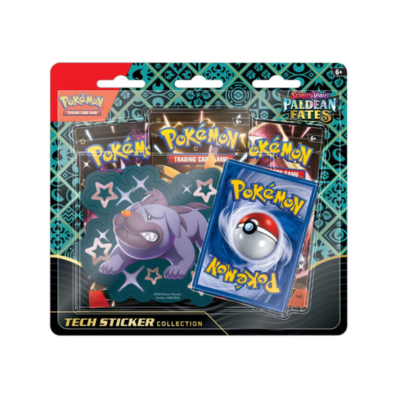Pokemon Paldean Fates Tech Sticker Collection Maschiff