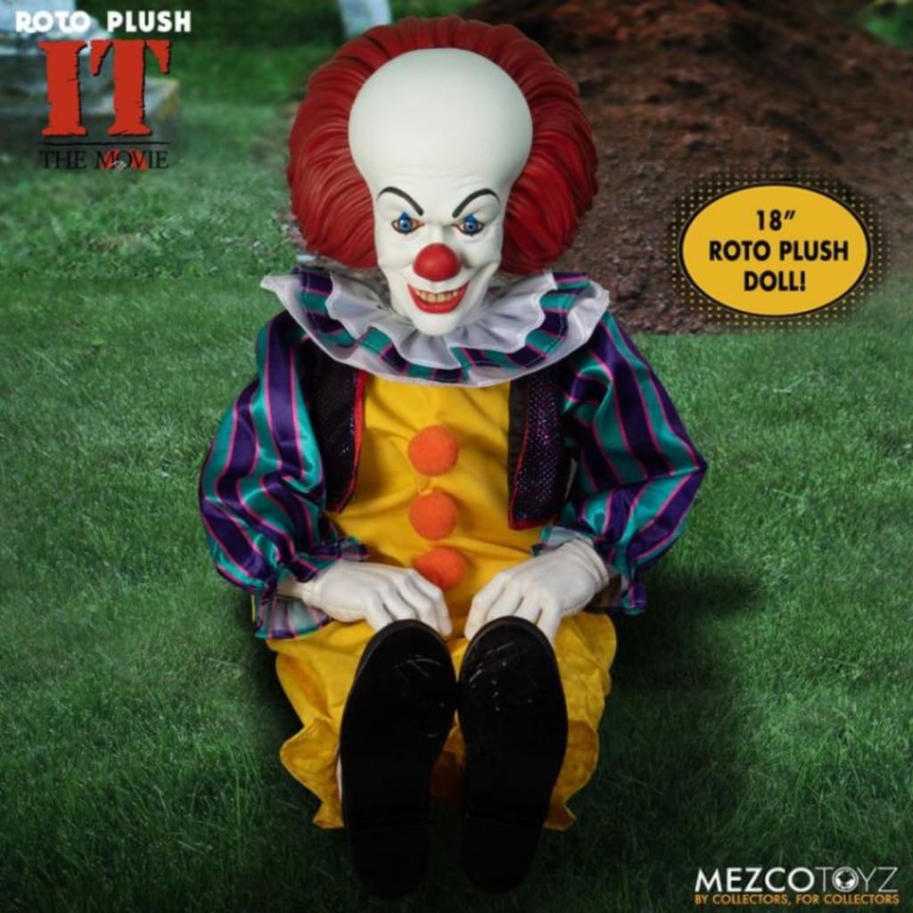 IT (1990) Mezco Designer Series Pennywise Roto Plush Doll