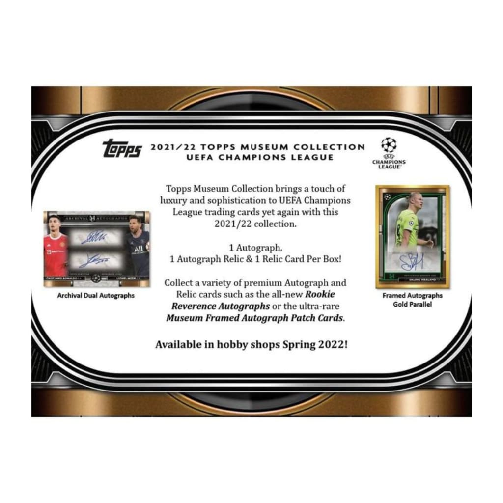 2021-2022 Topps UEFA Champions league Museum Collection