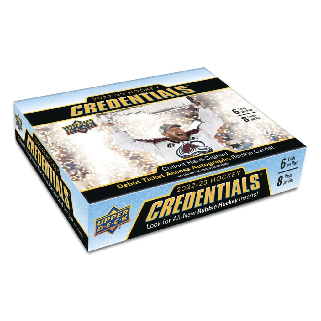 2022-23 Upper Deck Credentials Hockey Hobby Box