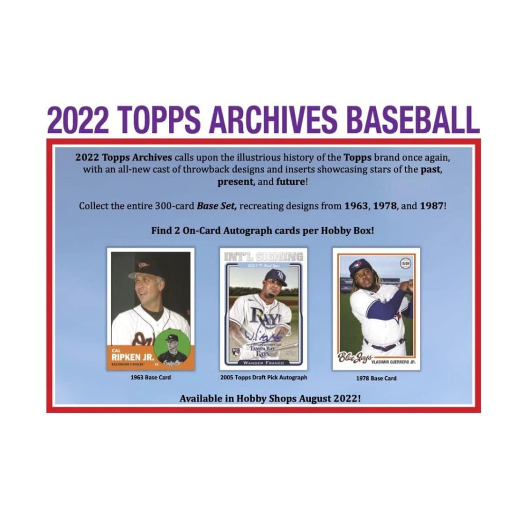 2022 Topps Archives Baseball Hobby Box