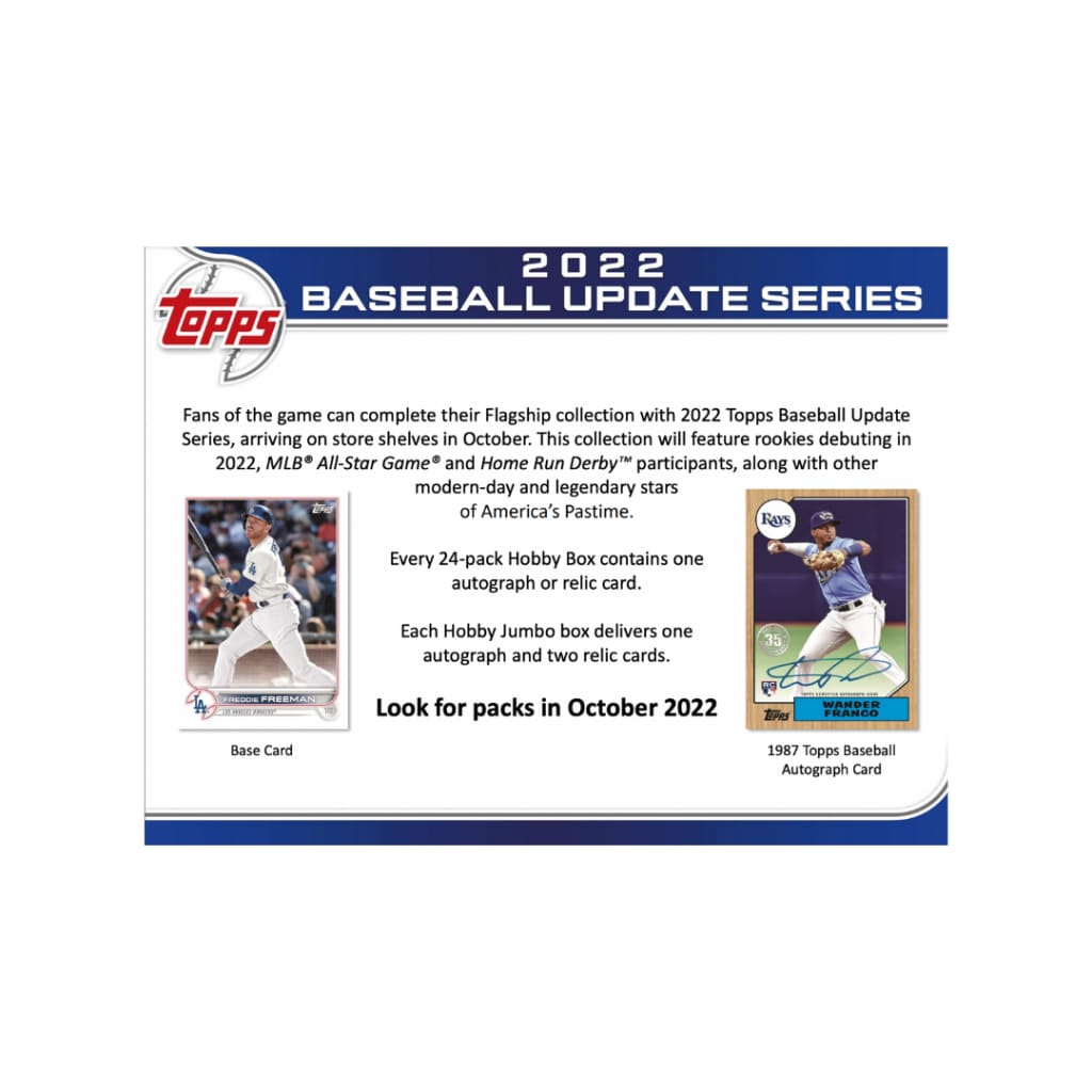 2022 Topps Baseball Update Jumbo Hobby Box