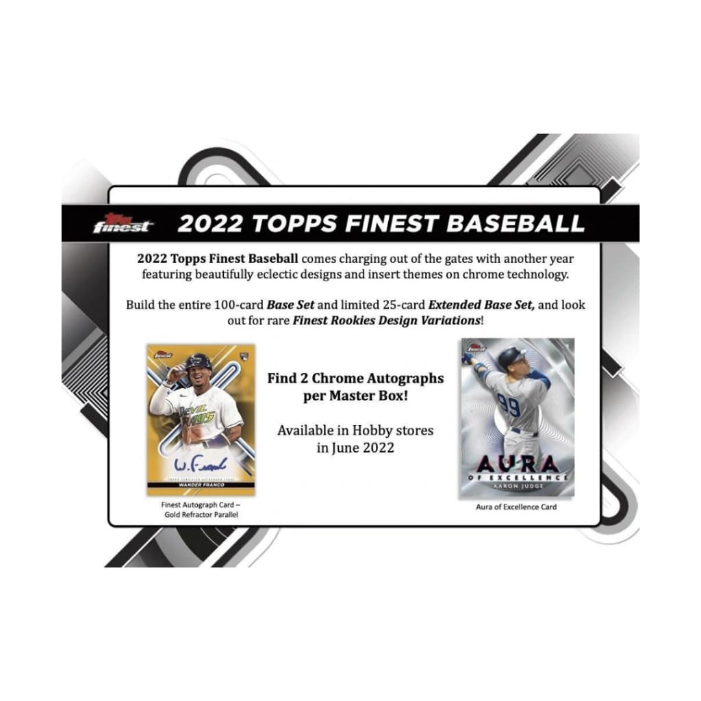 2022 Topps Finest Baseball Hobby Box