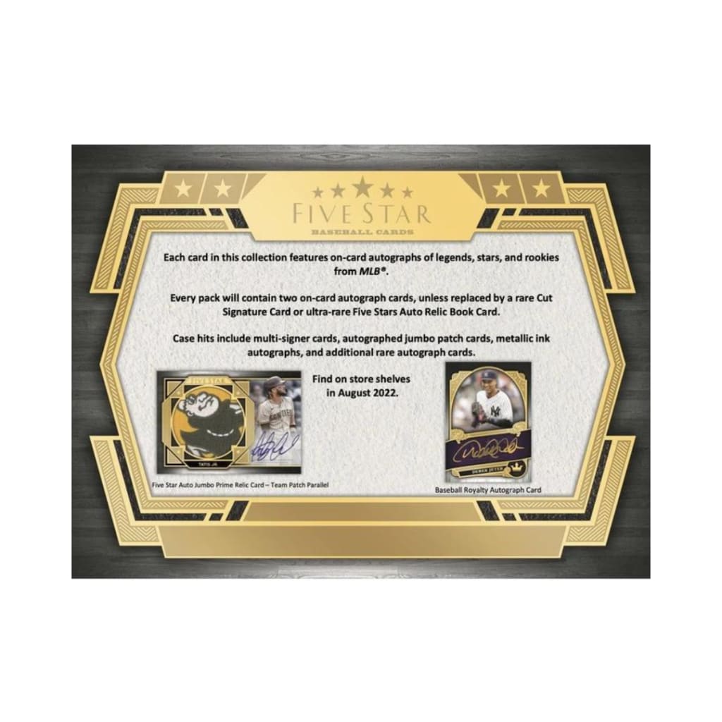 2022 Topps Five Star Baseball Hobby Box