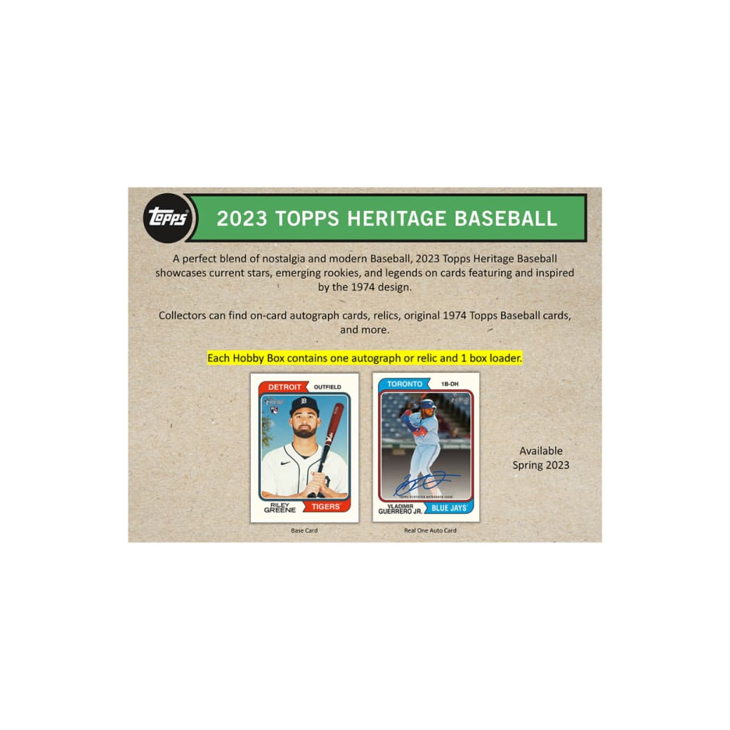 2023 Topps Heritage Baseball Hobby Box
