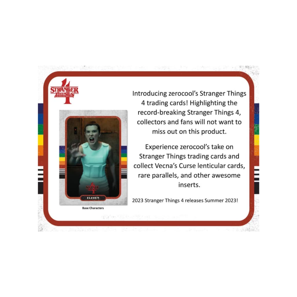 2023 Topps Stranger Things Season 4 Hobby Box