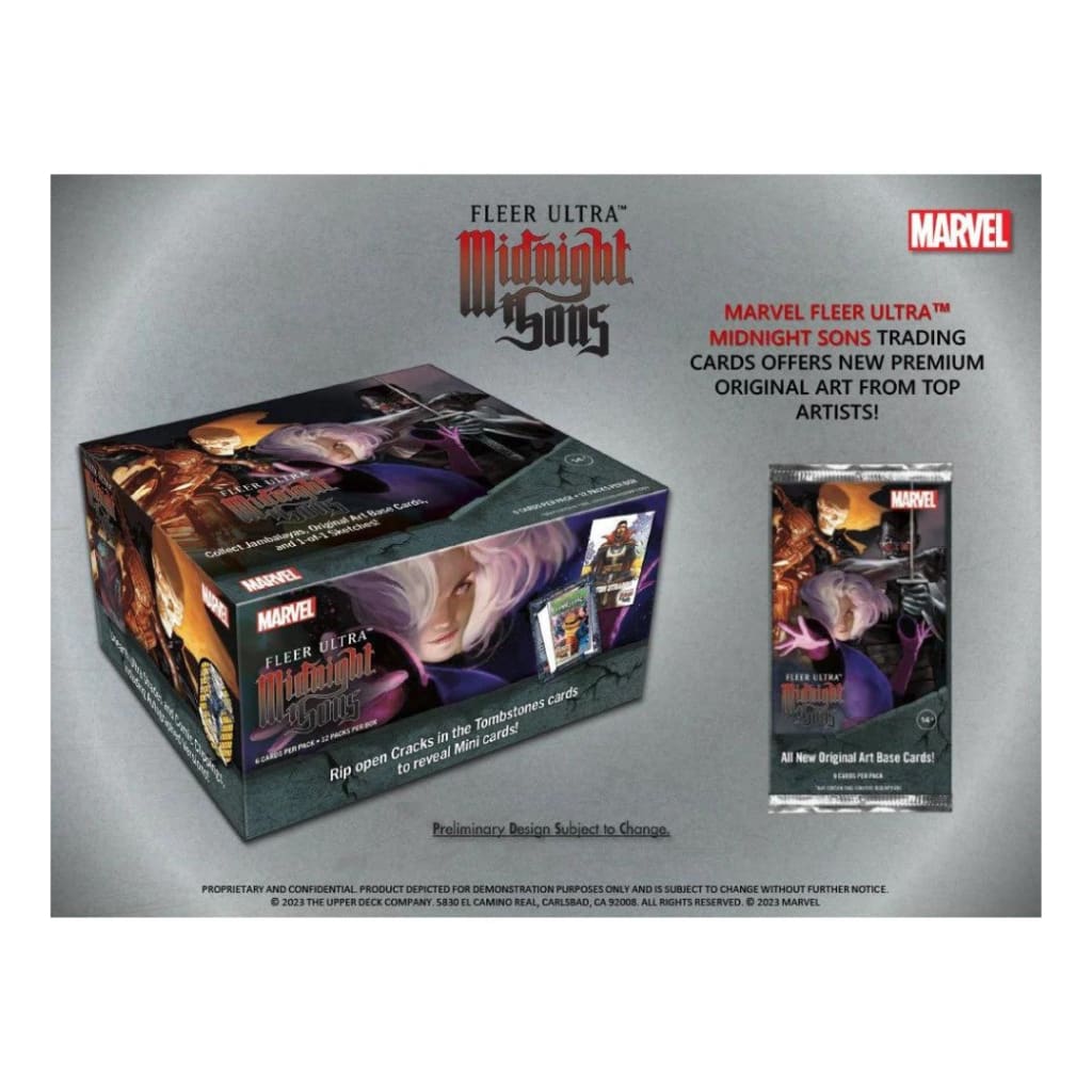 2023 Upper Deck Fleer Ultra Marvel Midnight Sons Hobby Box