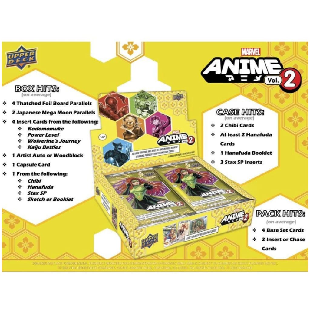 2023 Upper Deck Marvel Anime Volume 2 Hobby Box