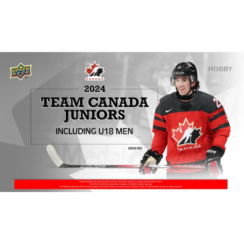 2024 Upper Deck Team Canada World Juniors Hockey Hobby Box