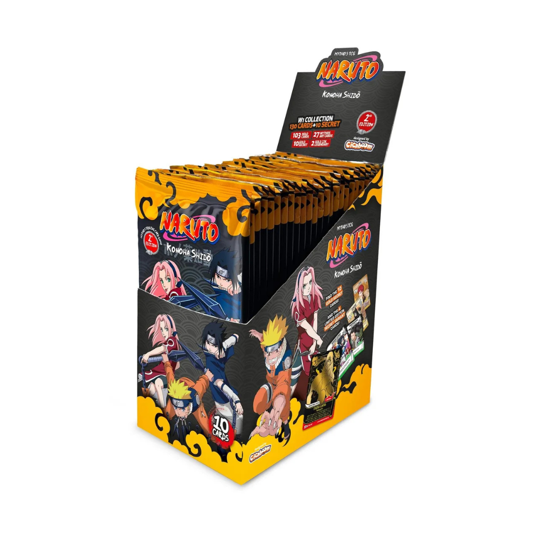 (仏語版)NARUTO Mythos TCG Konoha Shido ボックス Naruto Mythos TCG: Set 1 Konoha Shido - 2nd Edition Booster Box