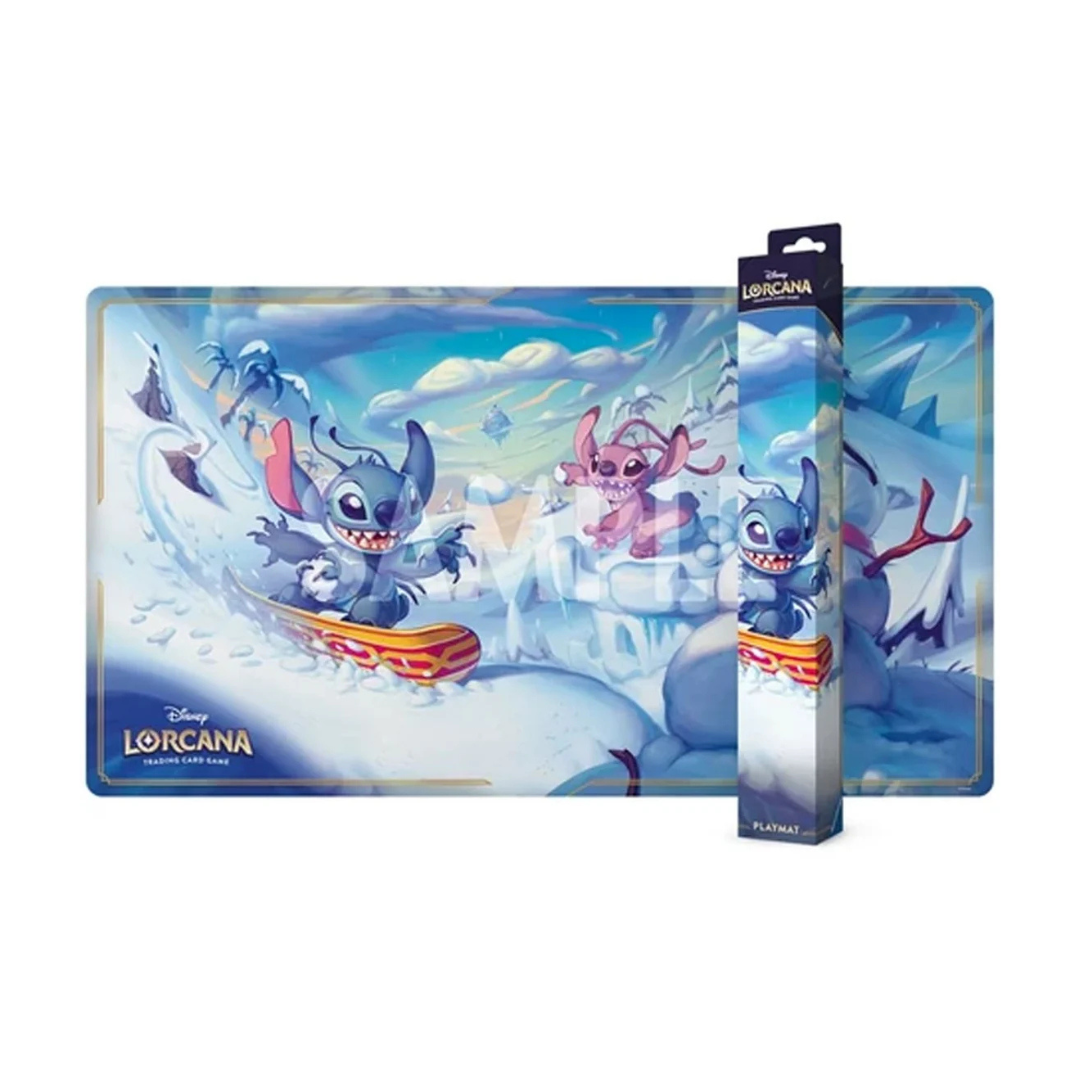 Disney Lorcana - Hyperia City Playmat - Snowboarding Stitch