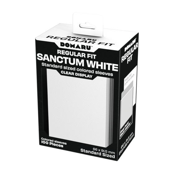 Gatherer's Tavern DOMARU Regular Fit Sleeves - Sanctum White 100CT