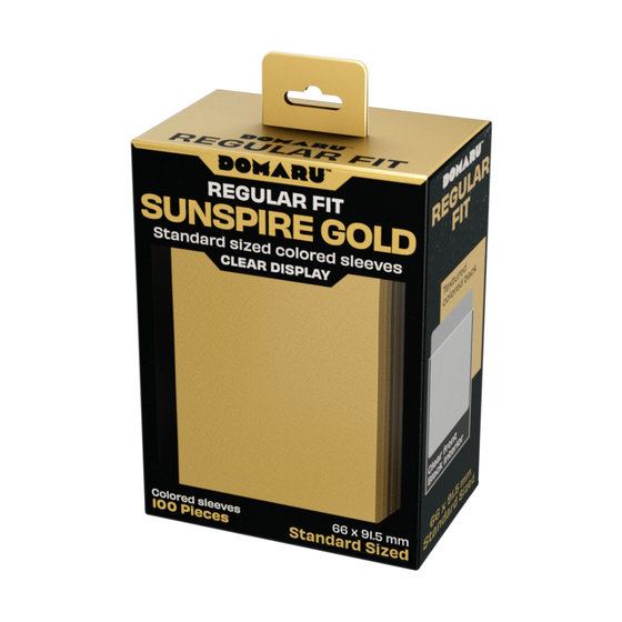 Gatherer's Tavern DOMARU Regular Fit Sleeves - Sunspire Gold 100CT