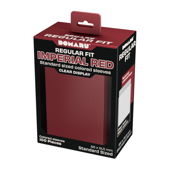 Gatherer's Tavern DOMARU Regular Fit Sleeves - Imperial Red 100CT