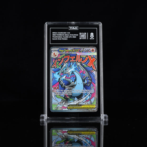 MEGA CHARIZARD X EX 2025 POKÉMON MEGA EVOLUTION BLACK STAR PROMOS #023 TAG 8