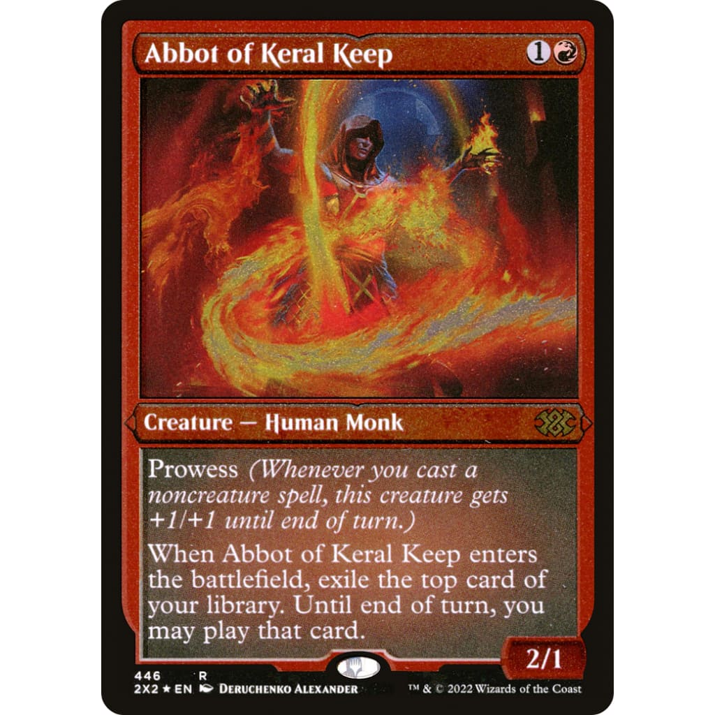 Abbot of Keral Keep (2X2-446) Etched Foil - MTG Single