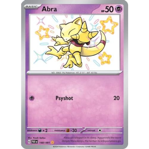 Abra (148) Shiny Rare Holofoil - Single