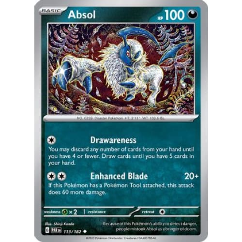 Absol (113) Uncommon Reverse Holofoil - Single