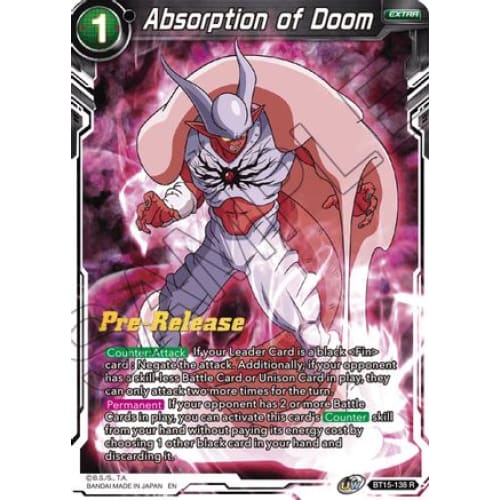 Absorption of Doom (Saiyan Showdown Pre-Release Cards)