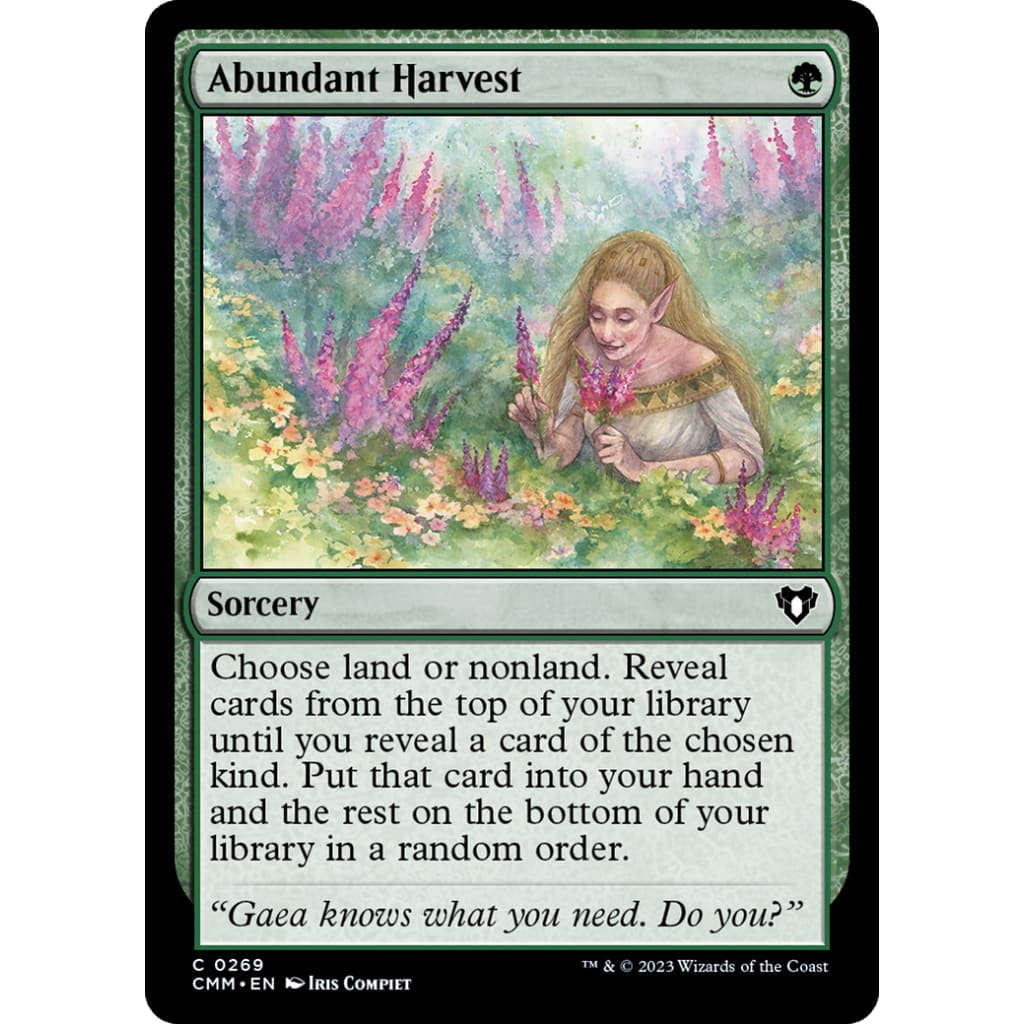 Abundant Harvest (CMM-269) Foil - MTG Single