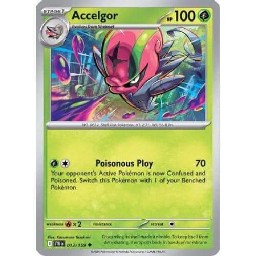 Accelgor (13) Uncommon Reverse Holofoil - Single
