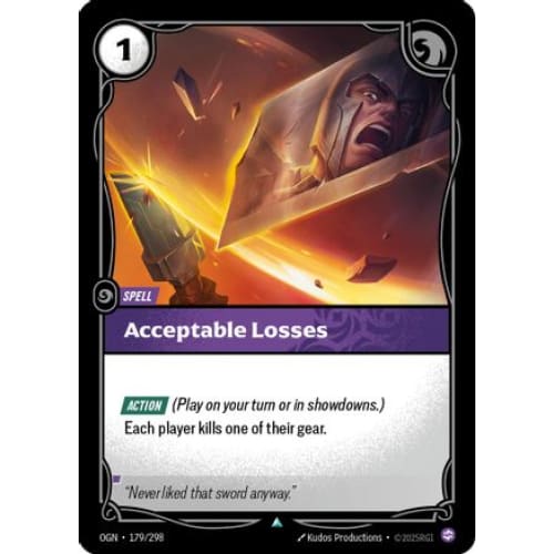 Acceptable Losses (179/298) - Origins Foil - Single
