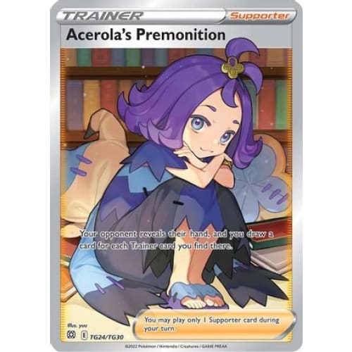 Acerola’s Premonition (TG24/030) Ultra Rare Holofoil