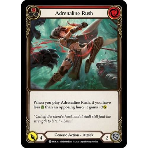 Adrenaline Rush (Red) (MONARCH) 1st Edition Rainbow Foil