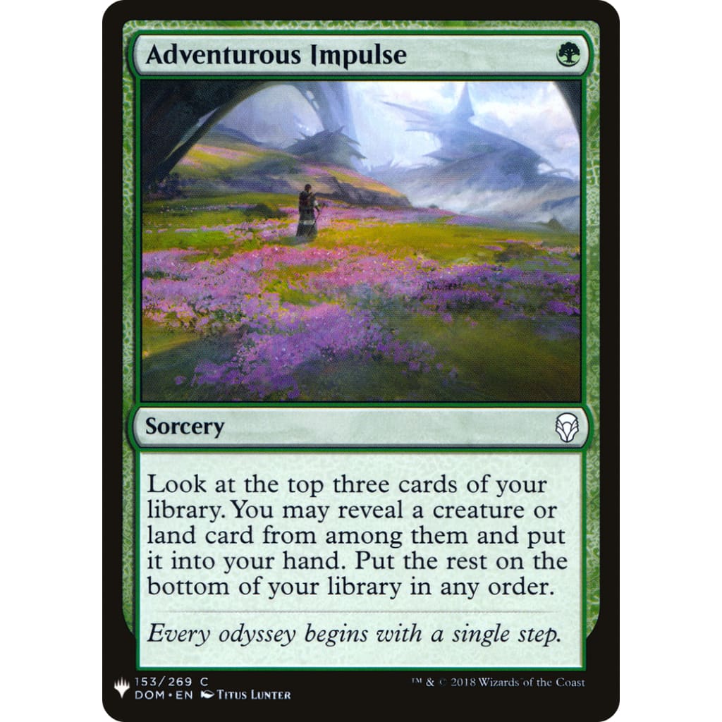 Adventurous Impulse (PLST-DOM-153) - Single