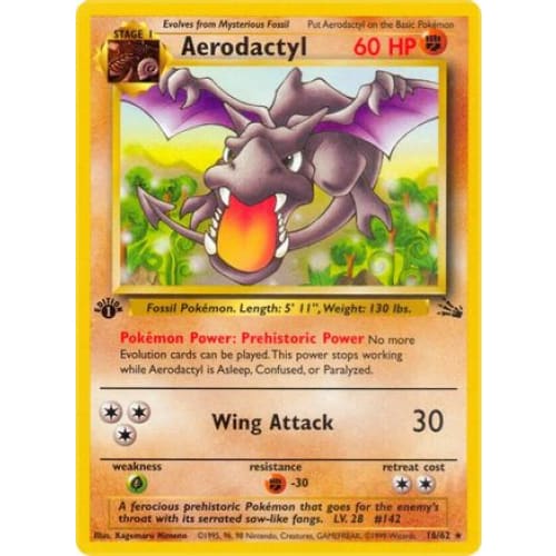 Aerodactyl (016/062) Rare Classic Unlimited - Single