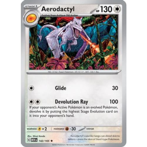 Aerodactyl (142) Rare Classic Reverse Holofoil - Single