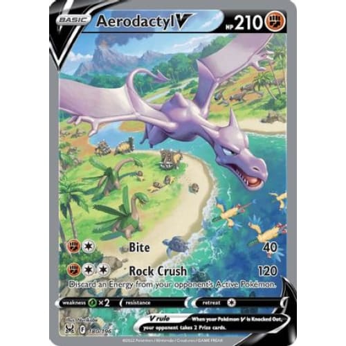 Aerodactyl V (180/196) Ultra Rare Holofoil - Single