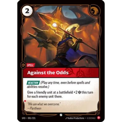 Against the Odds (001/221) - Spiritforged Foil - Single