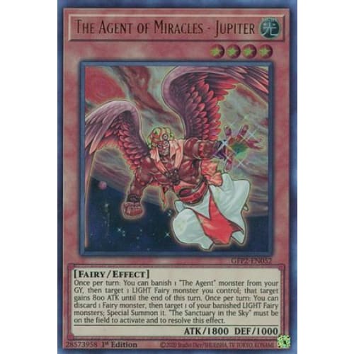 The Agent of Miracles - Jupiter (GFP2-EN052) Ultra Rare 1st