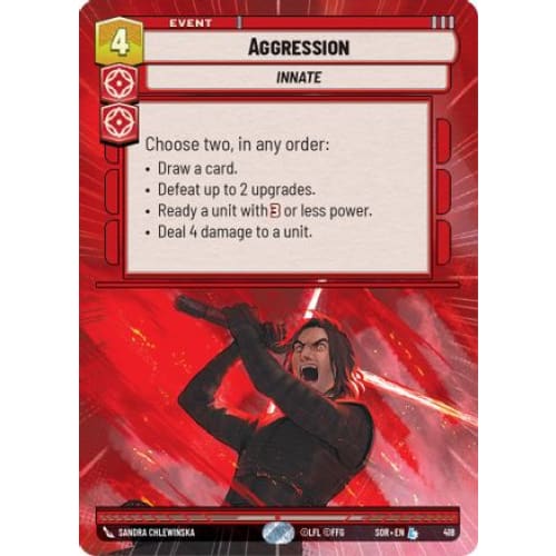 Aggression (Hyperspace) (418) - Spark of Rebellion Foil