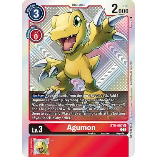 Agumon (New Awakening Pre-Release Tournament Winner Card)