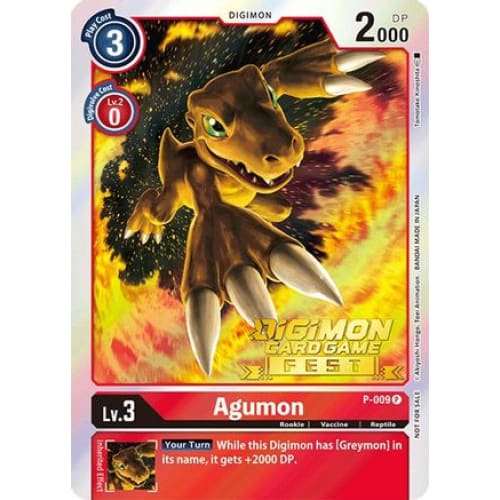 Agumon - P-009 (Digimon Card Game Fest 2022) (P-009 P)