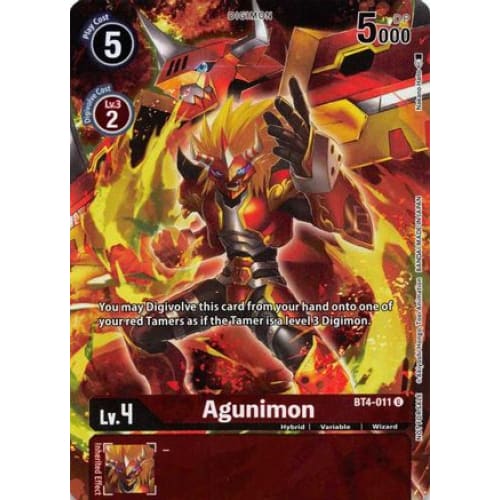 Agunimon (Tamer’s Evolution Box 2) (BT4-011 U) Uncommon