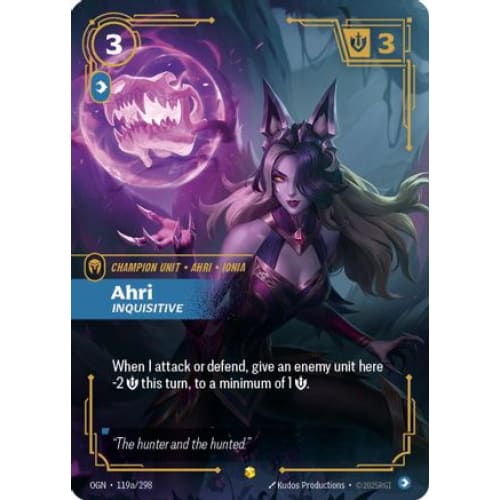 Ahri - Inquisitive (Alternate Art) (119a/298) - Origins