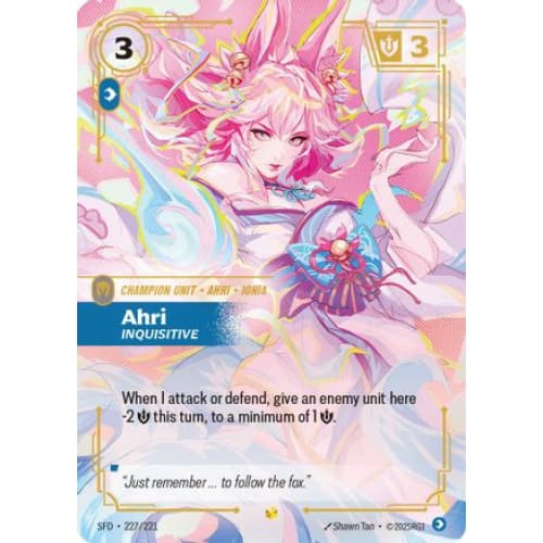 Ahri - Inquisitive (Overnumbered) (227/221) - Spiritforged
