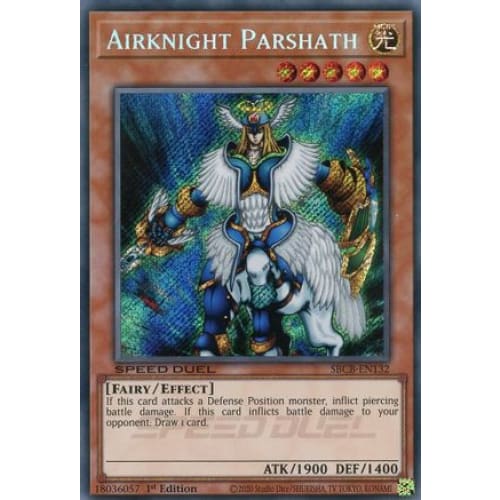 Airknight Parshath (Secret) (SBCB-EN132) Secret Rare 1st