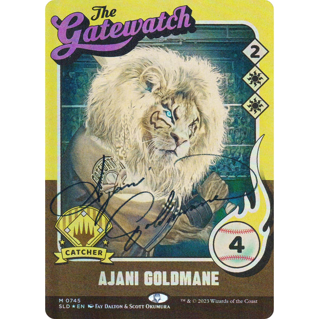 Ajani Goldmane // (SLD-745): (Full Art) (Borderless) Foil