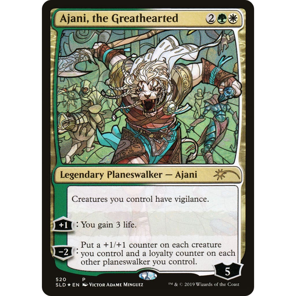 Ajani the Greathearted (SLD-520) Foil - Single
