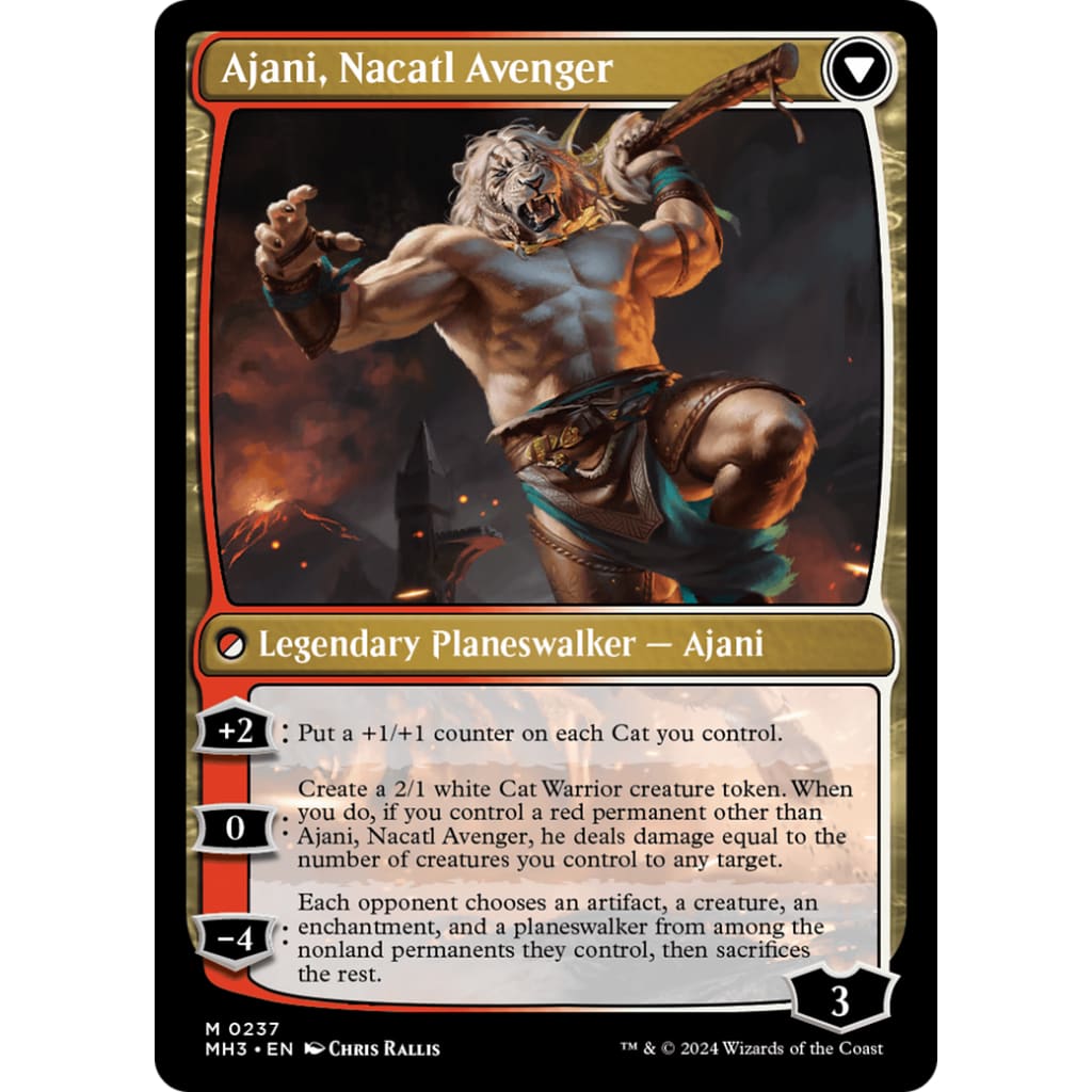 Ajani Nacatl Pariah // Avenger (MH3-237) - Single