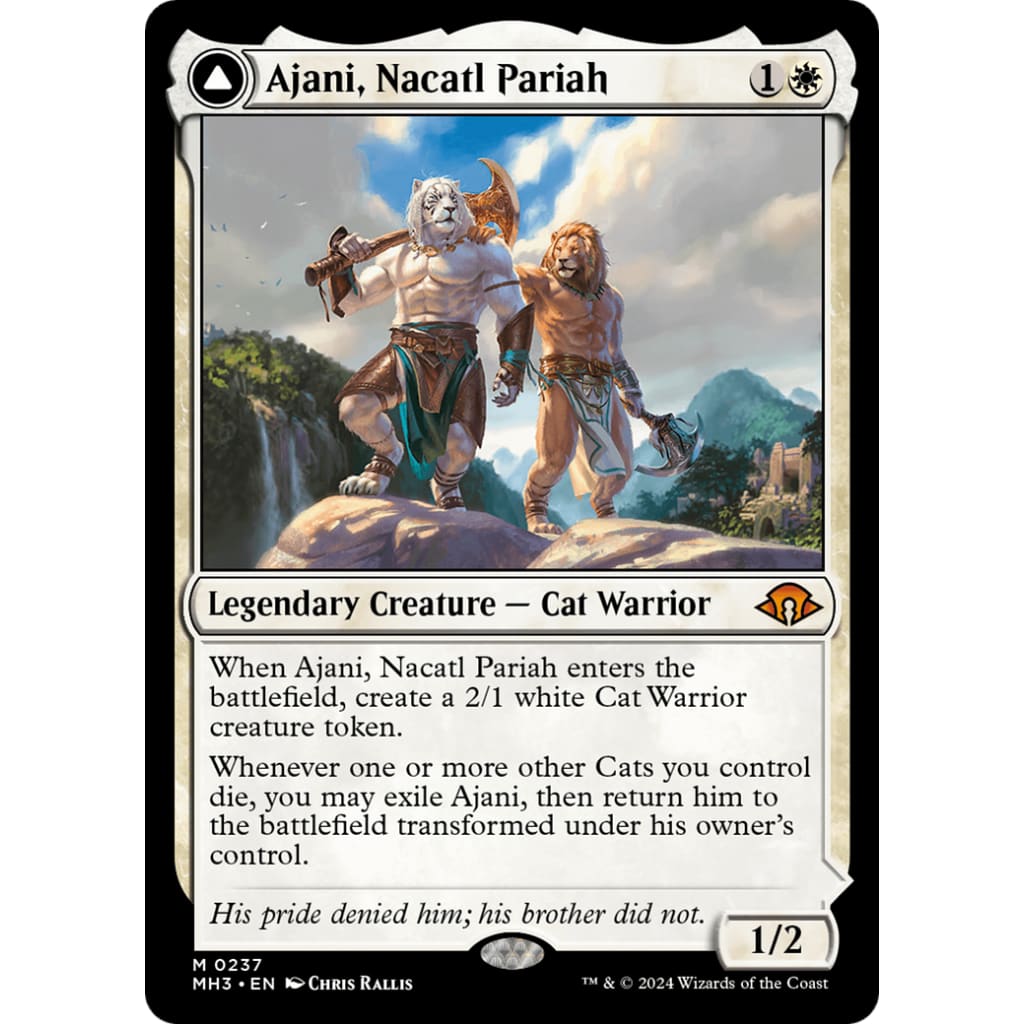 Ajani Nacatl Pariah // Avenger (MH3-237) - Single