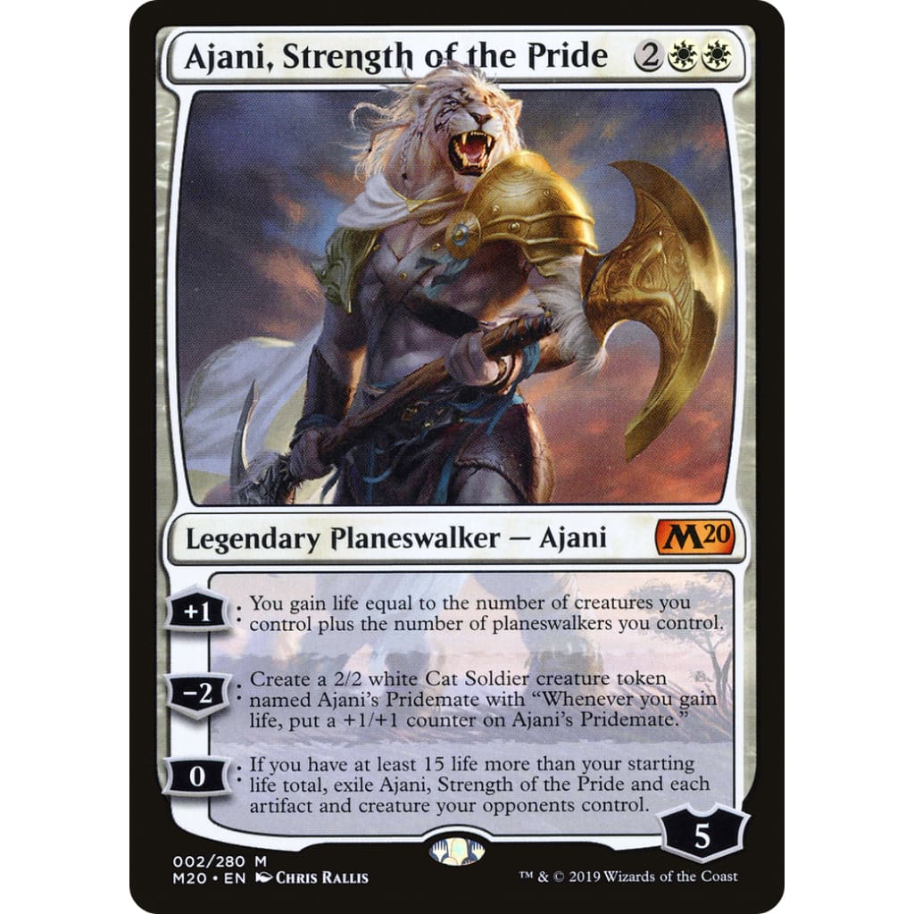 Ajani Strength of the Pride (M20-002) Foil - Single