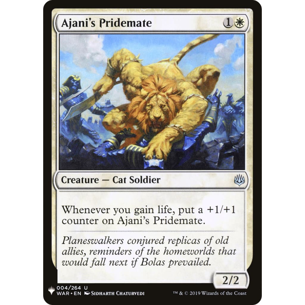 Ajani’s Pridemate (PLST-WAR-4) - Single