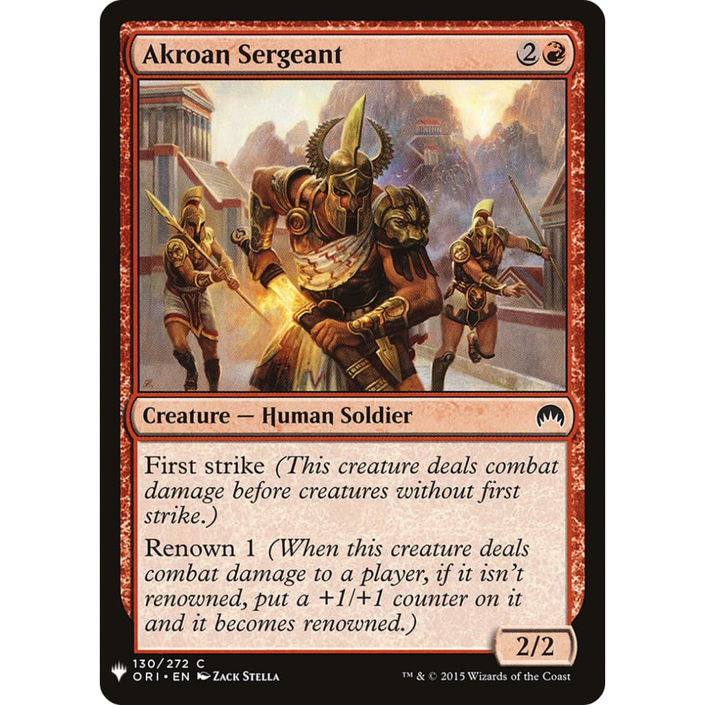 Akroan Sergeant (PLST-ORI-130) - Single